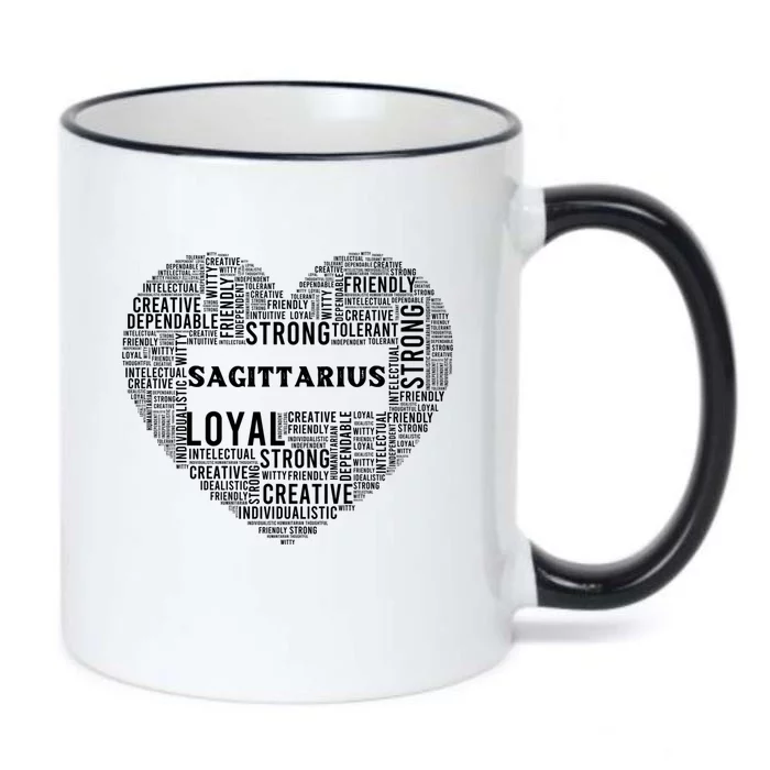 Sagittarius Traits Horoscope Zodiac Astrological Sign Love Gift Black Color Changing Mug