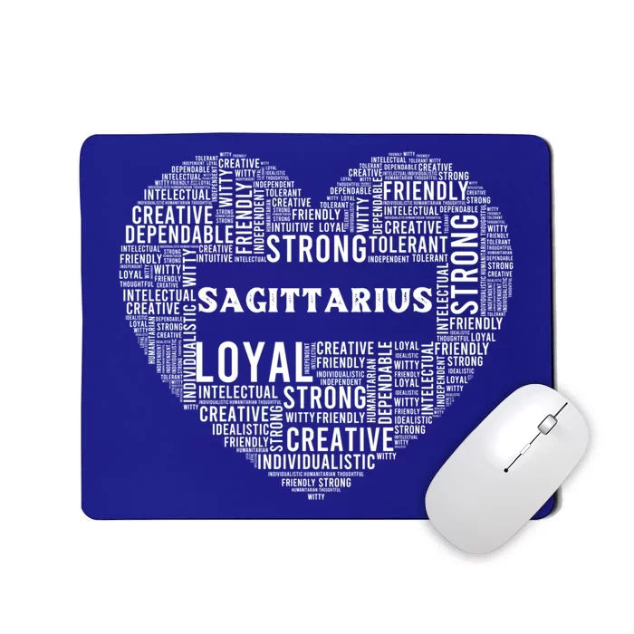 Sagittarius Traits Horoscope Zodiac Astrological Sign Love Gift Mousepad