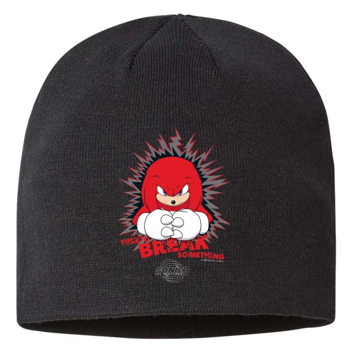 Sonic The Hedgehog 3 Knuckles Time To Break Something 8 1/2in Sustainable Knit Beanie