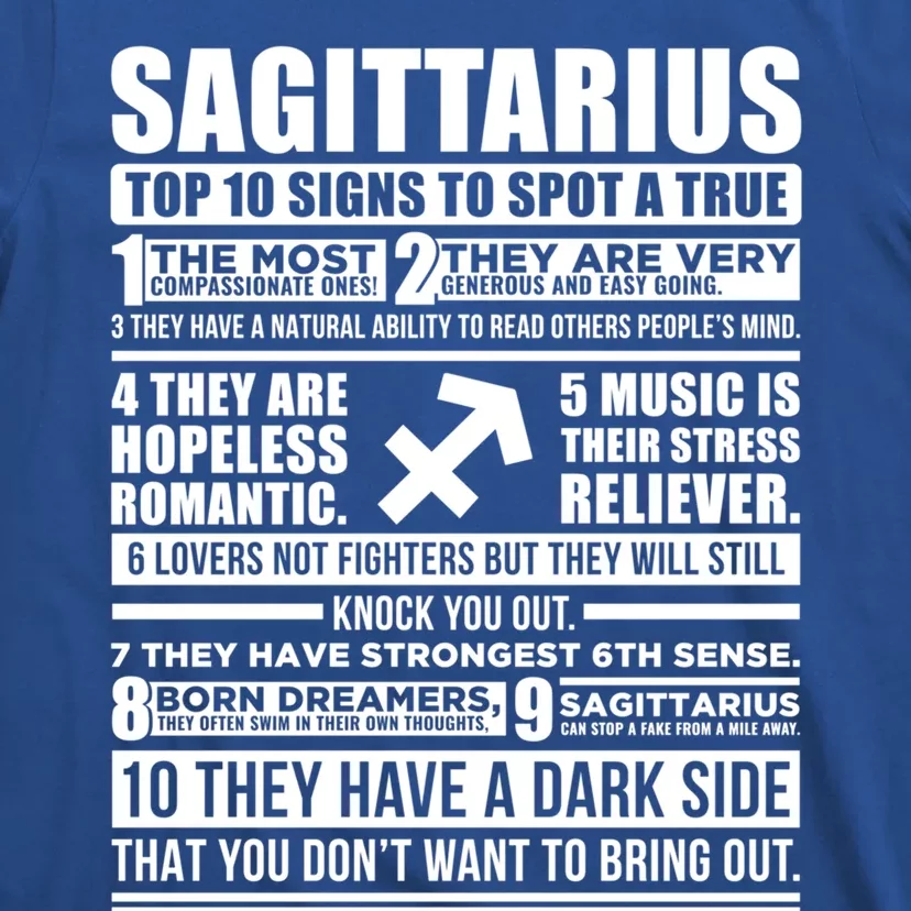 Sagittarius Traits Horoscope Zodiac Sign Funny Gift T-Shirt