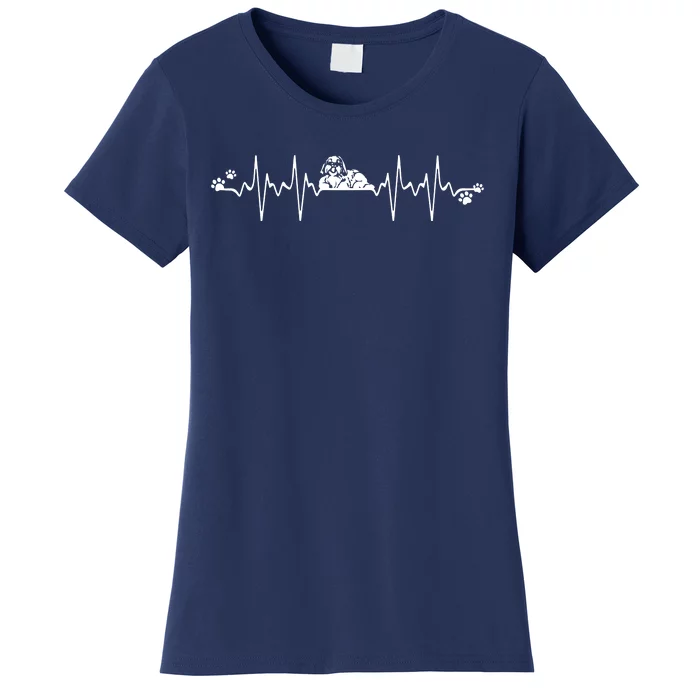 Shih Tzu Heartbeat Gift For Shih Tzu Lovers Women's T-Shirt