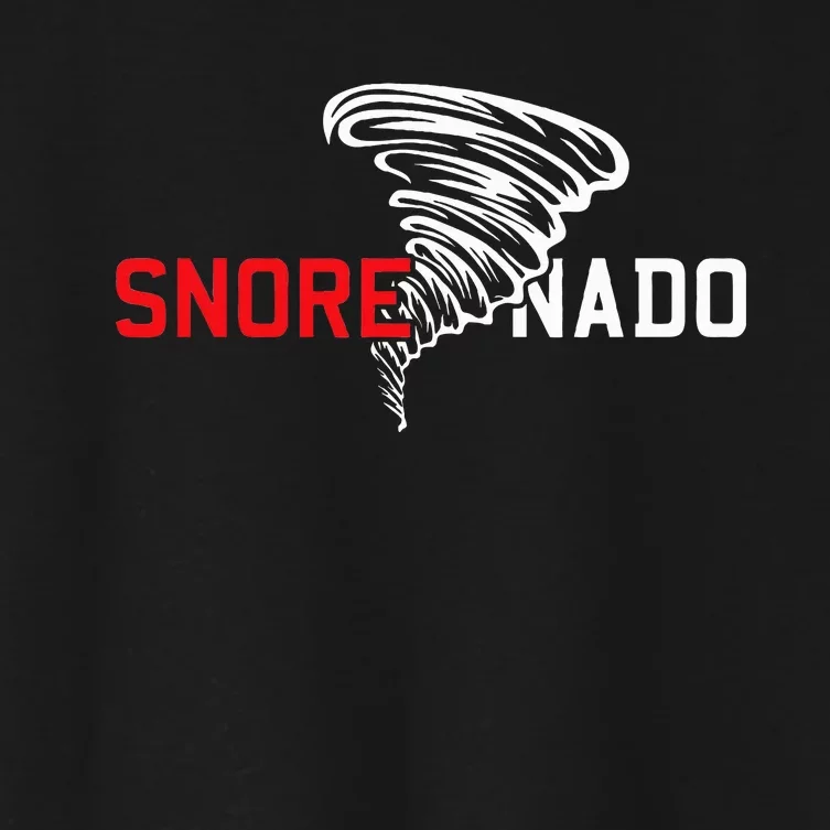 Snoring Tornado Hurricane Sleeping Sleeper Women's Crop Top Tee