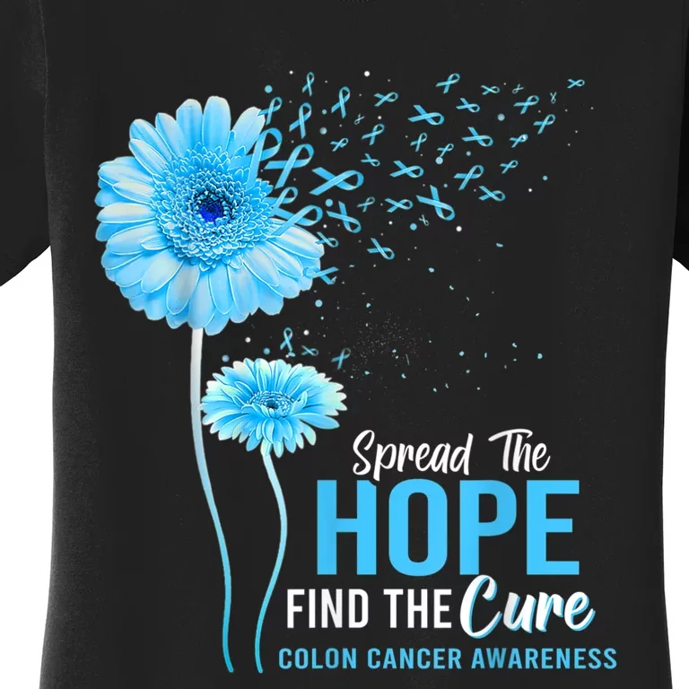 Spread The Hope Find The Cure Colon Cancer Awareness Women's T-Shirt