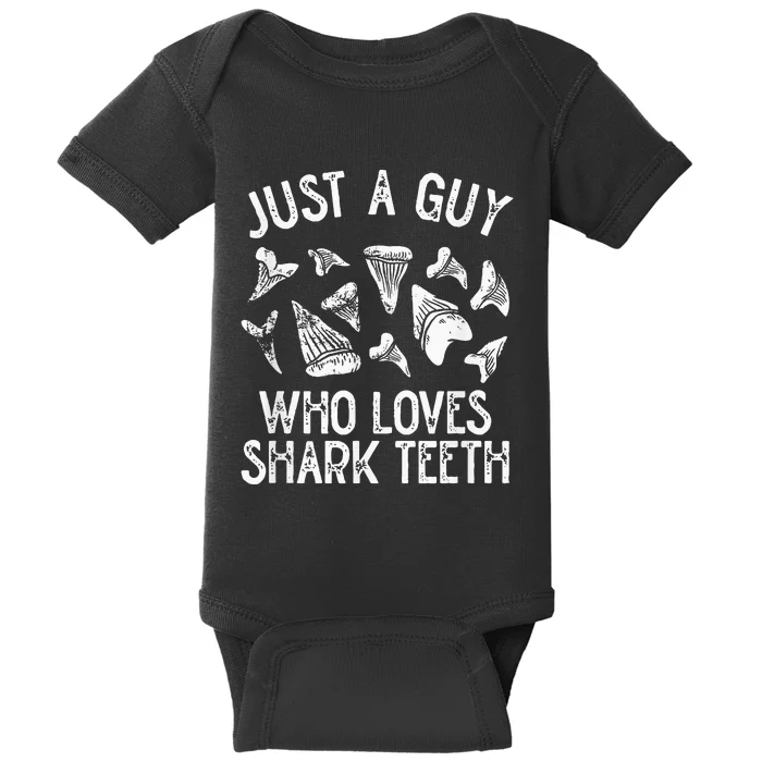 Shark Teeth Hunter Shark Tooth Hunting Fossil Hunter Baby Bodysuit