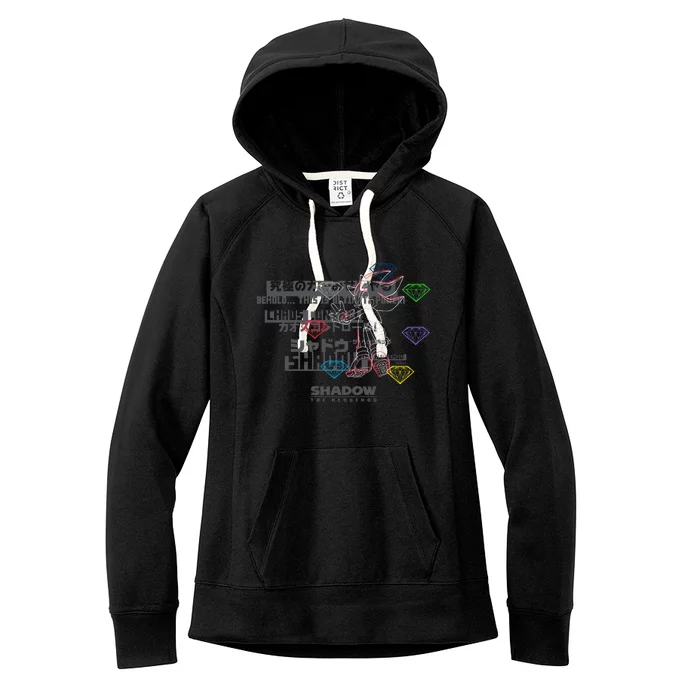 Shadow The Hedgehog Intense Type Women's Fleece Hoodie