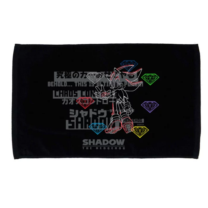 Shadow The Hedgehog Intense Type Microfiber Hand Towel