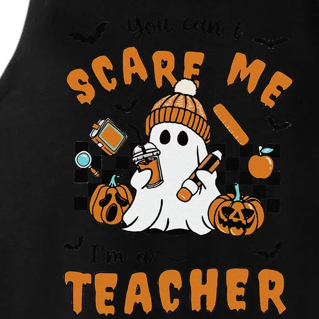 Spooky Teacher Halloween You Cant Scare Me IM A Teacher Ladies Tri-Blend Wicking Tank