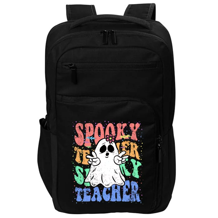 Spooky Teacher Halloween Design Preschool Prek Kindergarten Cute Gift Impact Tech Backpack