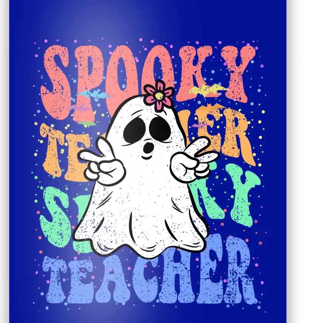 Spooky Teacher Halloween Design Preschool Prek Kindergarten Cute Gift Poster