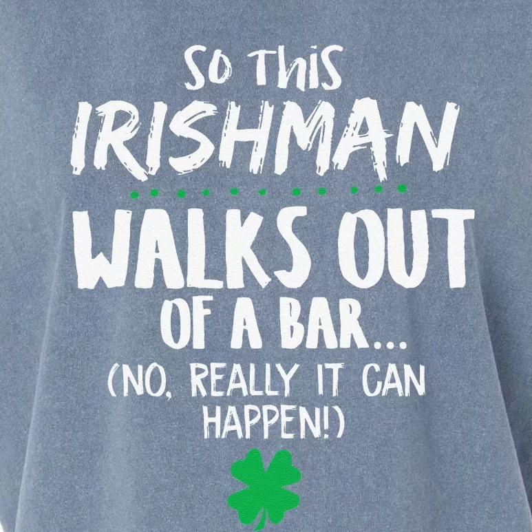 So This Irishman Walks Out Of A Bar Garment-Dyed Women's Muscle Tee