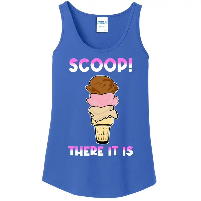 Scoop There It Is Tag Team Funny Ice Cream Pun Sweet Tooth Cute Gift Ladies Essential Tank