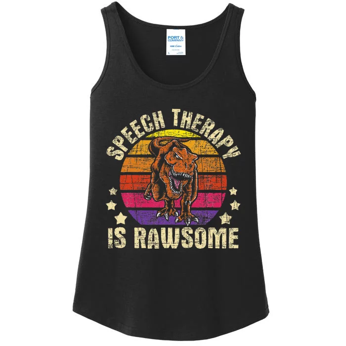 Speech Therapy Is Rawsome Speech Language Pathologist Ladies Essential Tank