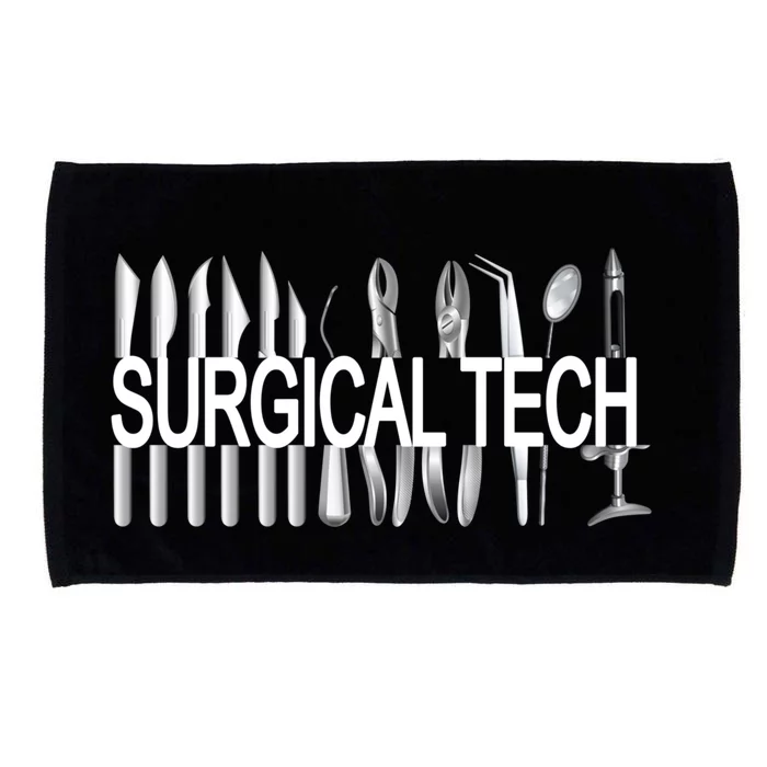 Surgical Tech Instruts Surgical Technologist Scrub Tech Gift Microfiber Hand Towel