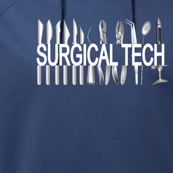 Surgical Tech Instruts Surgical Technologist Scrub Tech Gift Performance Fleece Hoodie