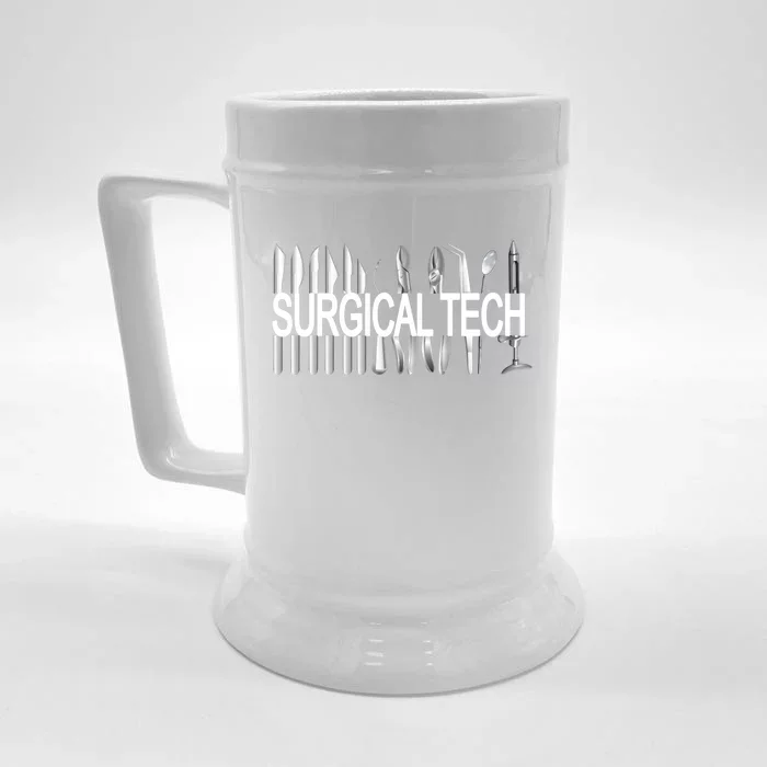 Surgical Tech Instruts Surgical Technologist Scrub Tech Gift Front & Back Beer Stein