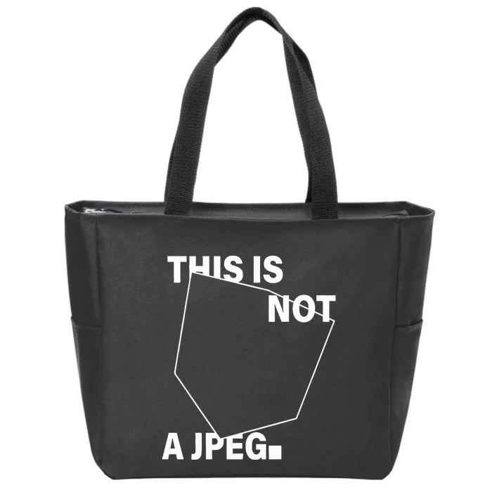 .Swoosh This Is Not A Jpeg Zip Tote Bag