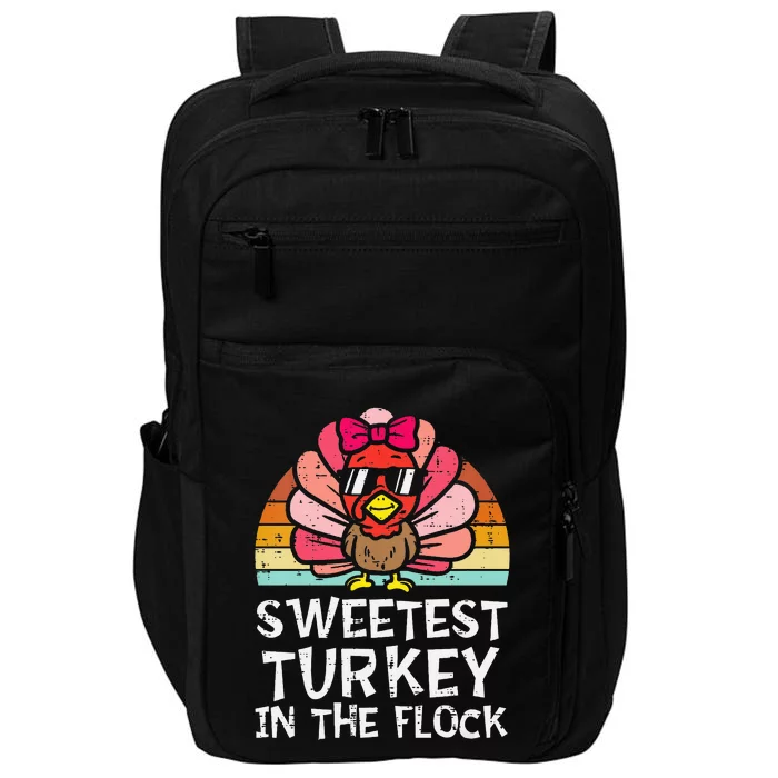 Sweetest Turkey In The Flock Thanksgiving Impact Tech Backpack