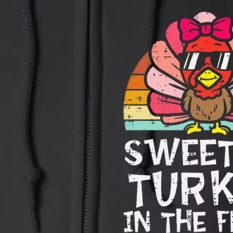 Sweetest Turkey In The Flock Thanksgiving Full Zip Hoodie