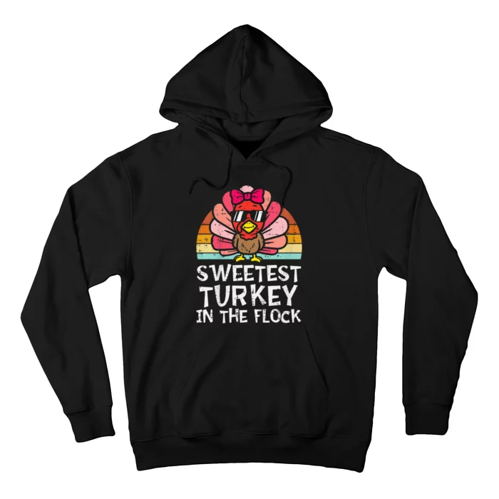 Sweetest Turkey In The Flock Girl Thanksgiving Hoodie