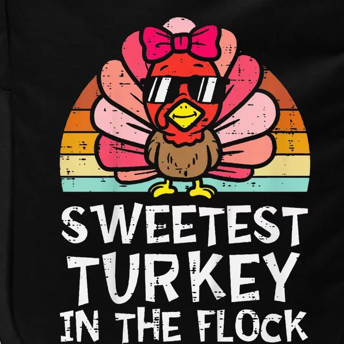 Sweetest Turkey In The Flock Girl Thanksgiving Impact Tech Backpack