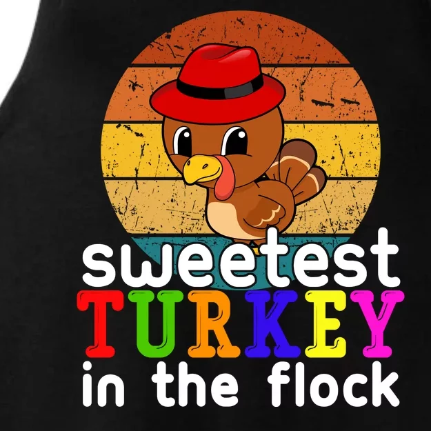 Sweetest Turkey In The Flock Ladies Tri-Blend Wicking Tank