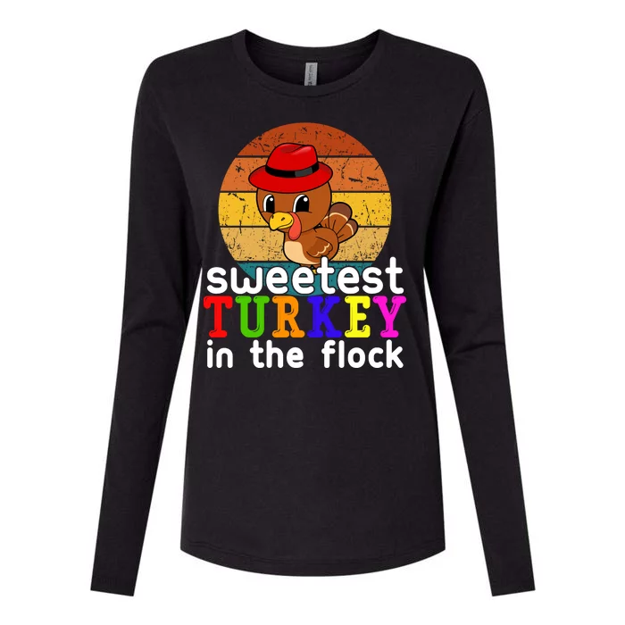 Sweetest Turkey In The Flock Womens Cotton Relaxed Long Sleeve T-Shirt