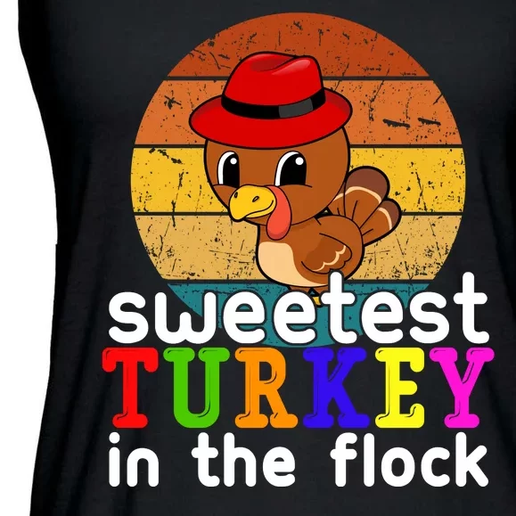 Sweetest Turkey In The Flock Ladies Essential Flowy Tank