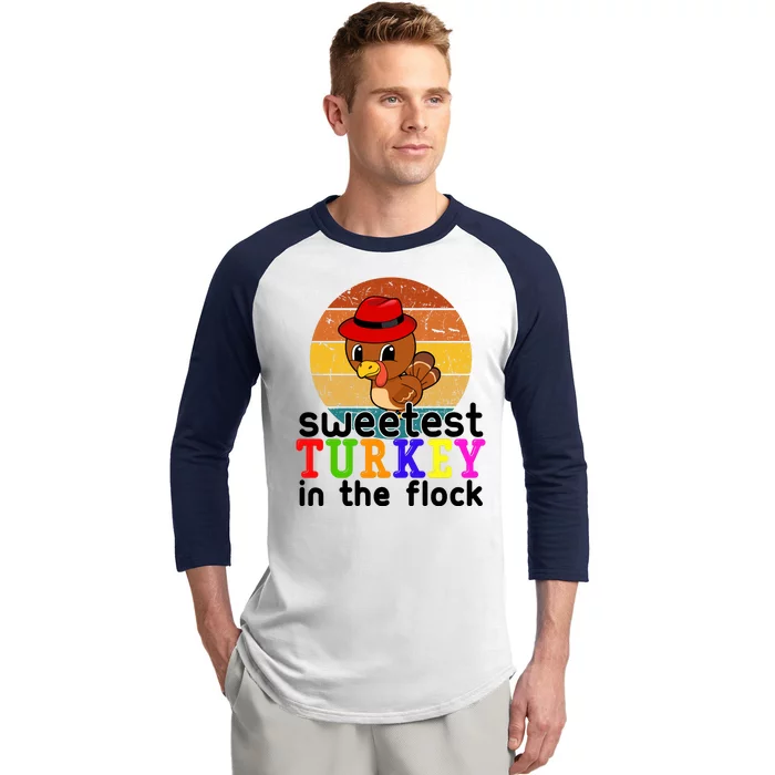 Sweetest Turkey In The Flock Baseball Sleeve Shirt