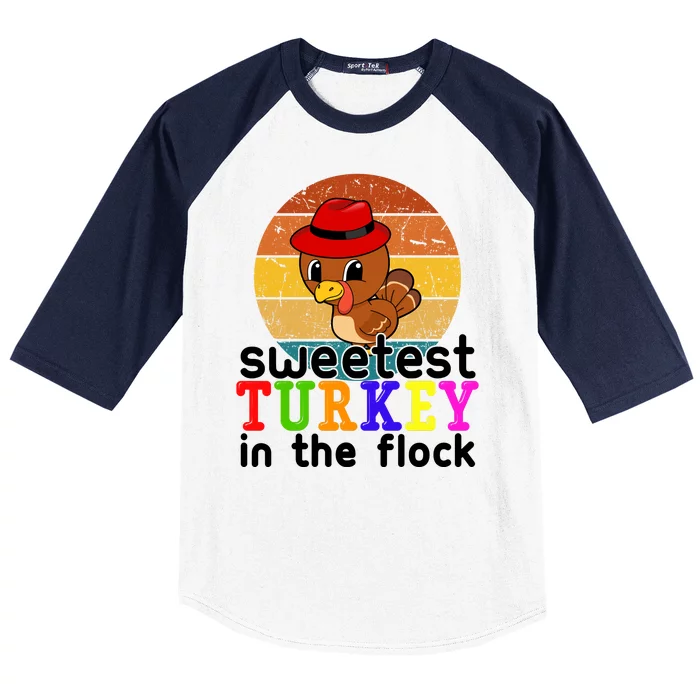 Sweetest Turkey In The Flock Baseball Sleeve Shirt