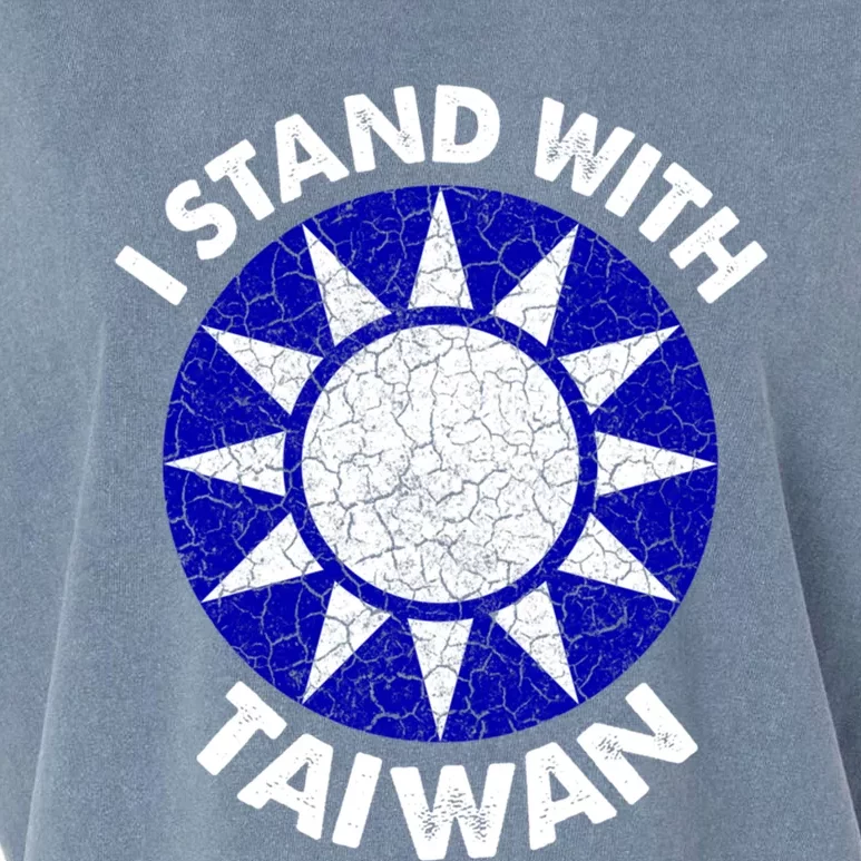 Support Taiwan I Stand With Taiwan Taiwanese Flag Gift Garment-Dyed Women's Muscle Tee