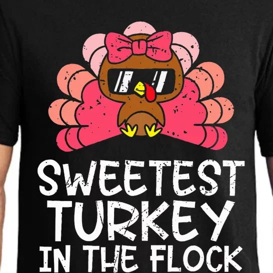 Sweetest Turkey In The Flock Thanksgiving Pajama Set