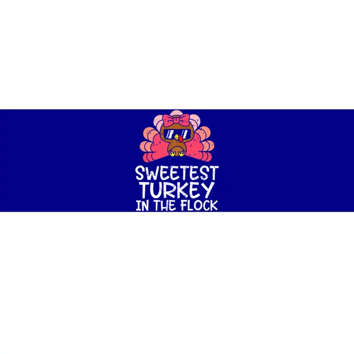 Sweetest Turkey In The Flock Thanksgiving Bumper Sticker