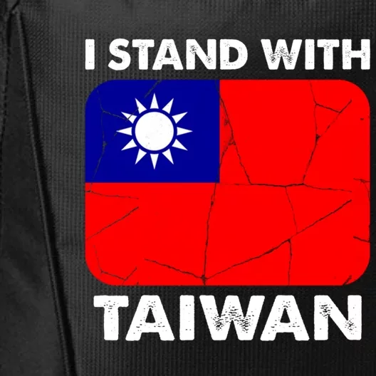 Support Taiwan I Stand With Taiwan Taiwanese Flag Gift City Backpack