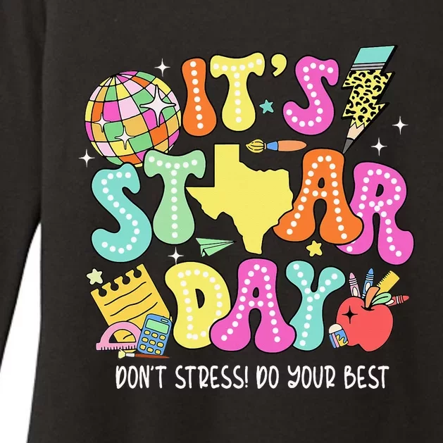 State Testing Its Staar Day Dont Stress Do Your Best Womens CVC Long Sleeve Shirt