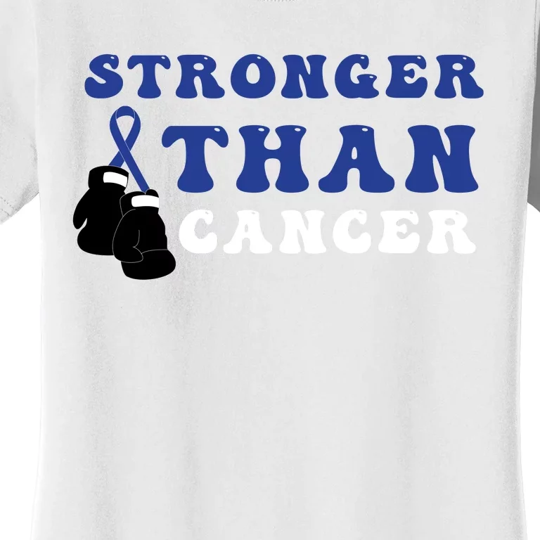 Stronger Than In March We Wear Blue Colon Cancer Awareness Month Women's T-Shirt