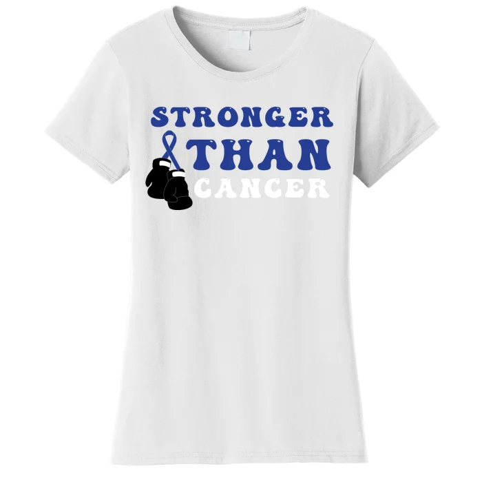 Stronger Than In March We Wear Blue Colon Cancer Awareness Month Women's T-Shirt