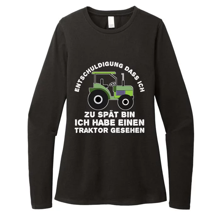 Sorry That I Am Too Late I Have Seen Tractor Gift Womens CVC Long Sleeve Shirt