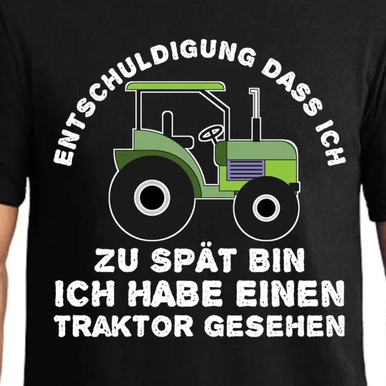 Sorry That I Am Too Late I Have Seen Tractor Gift Pajama Set