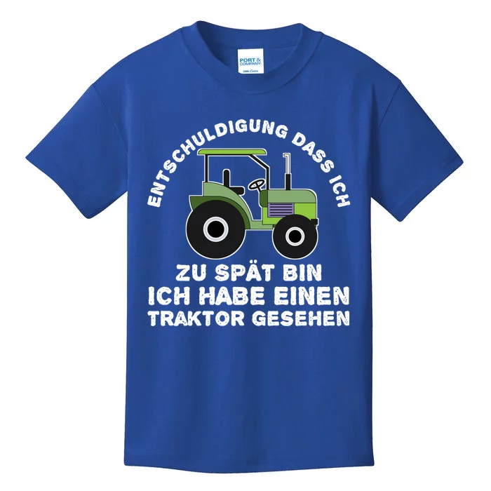 Sorry That I Am Too Late I Have Seen Tractor Gift Kids T-Shirt