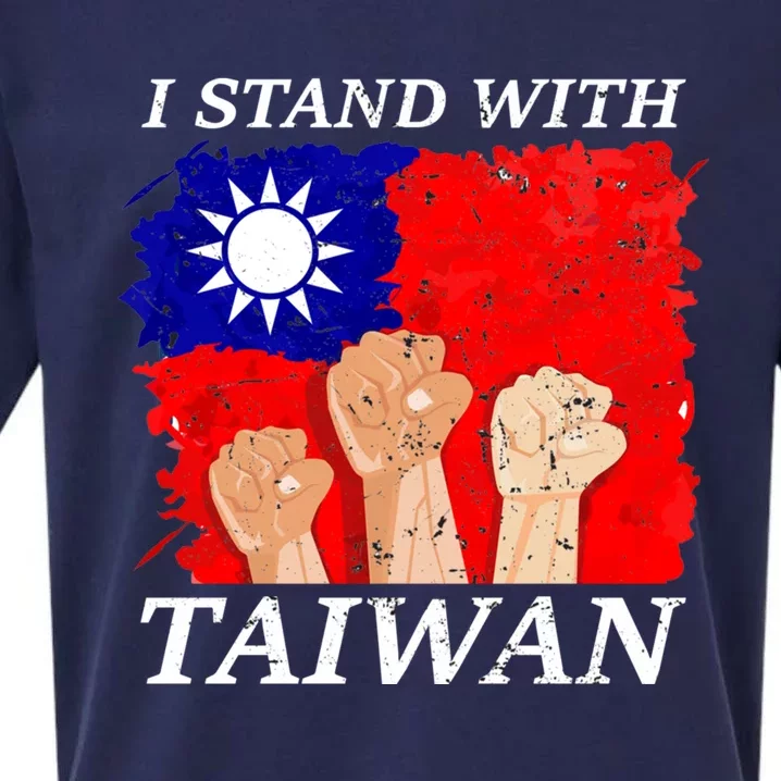 Support Taiwan I Stand With Taiwan Taiwanese Flag Gift Sueded Cloud Jersey T-Shirt