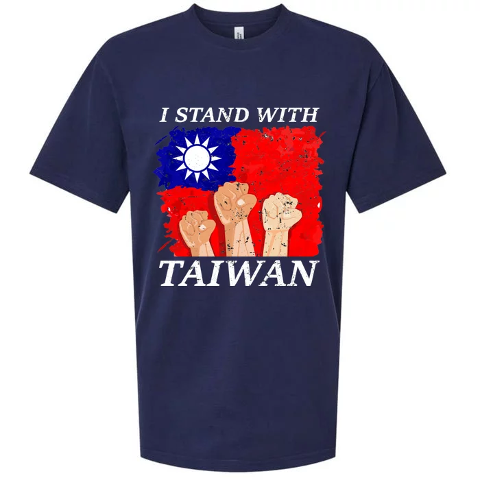 Support Taiwan I Stand With Taiwan Taiwanese Flag Gift Sueded Cloud Jersey T-Shirt