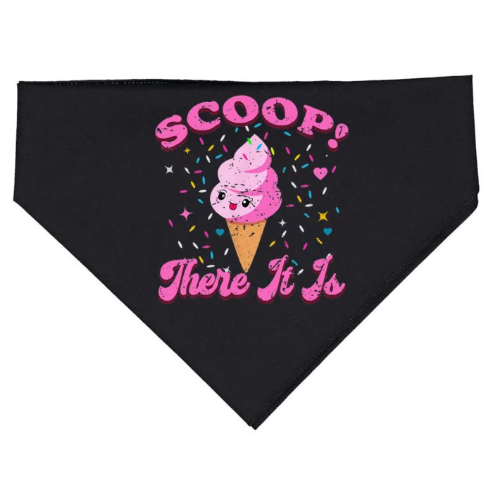 Scoop! There It Is Ice Cream Summer Cool I Love Desserts USA-Made Doggie Bandana