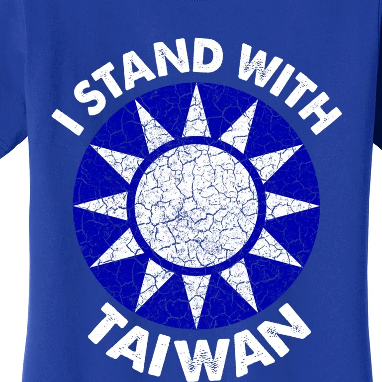 Support Taiwan I Stand With Taiwan Taiwanese Flag Gift Women's T-Shirt