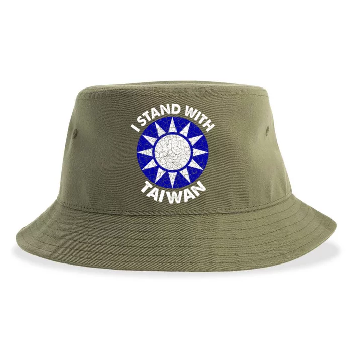 Support Taiwan I Stand With Taiwan Taiwanese Flag Gift Sustainable Bucket Hat