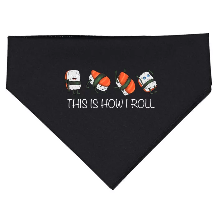 Sushi This Is How I Roll USA-Made Doggie Bandana