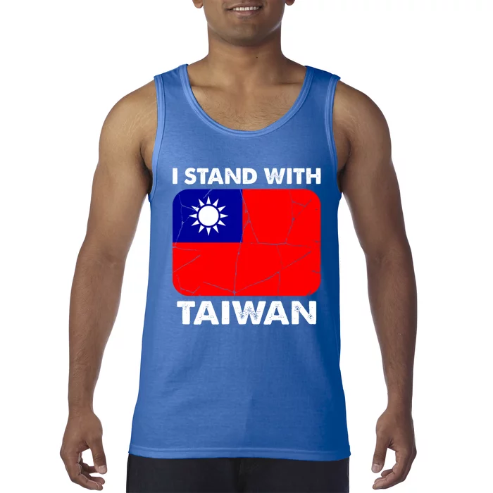 Support Taiwan I Stand With Taiwan Taiwanese Flag Cool Gift Tank Top