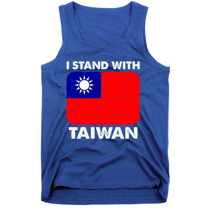 Support Taiwan I Stand With Taiwan Taiwanese Flag Cool Gift Tank Top