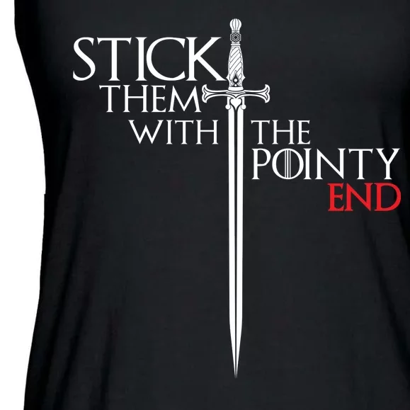 Stick Them With The Pointy End Ladies Essential Flowy Tank