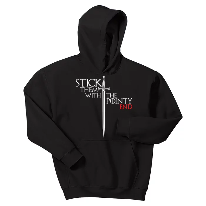 Stick Them With The Pointy End Kids Hoodie