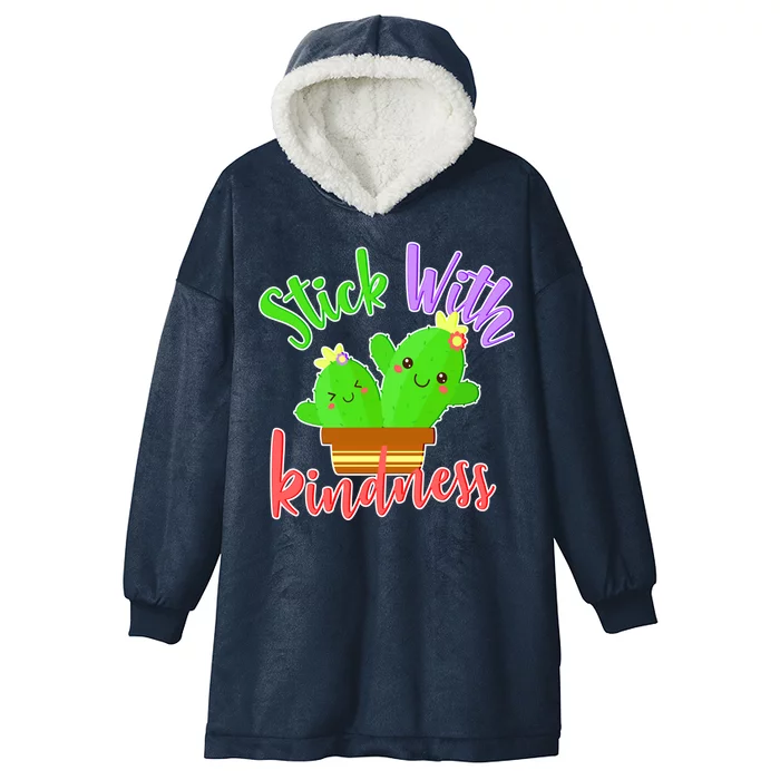 Stick With Kindness Hooded Wearable Blanket